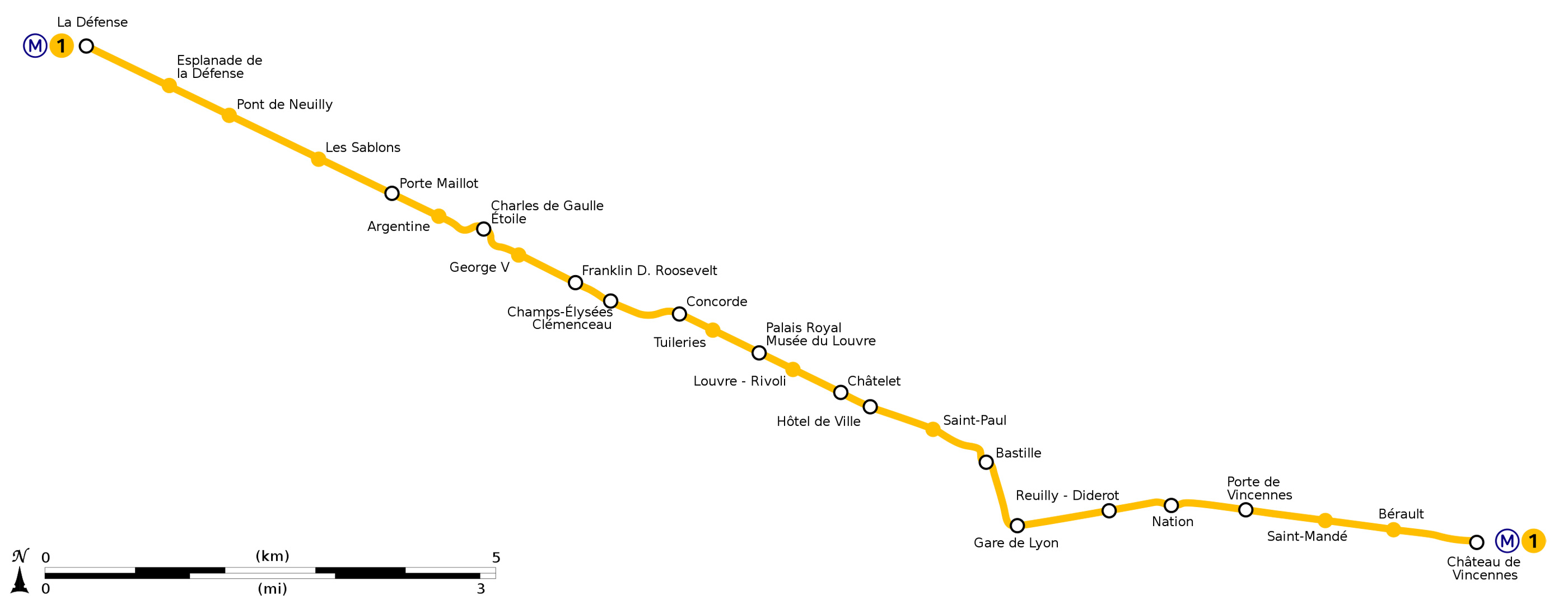 carte du M1
