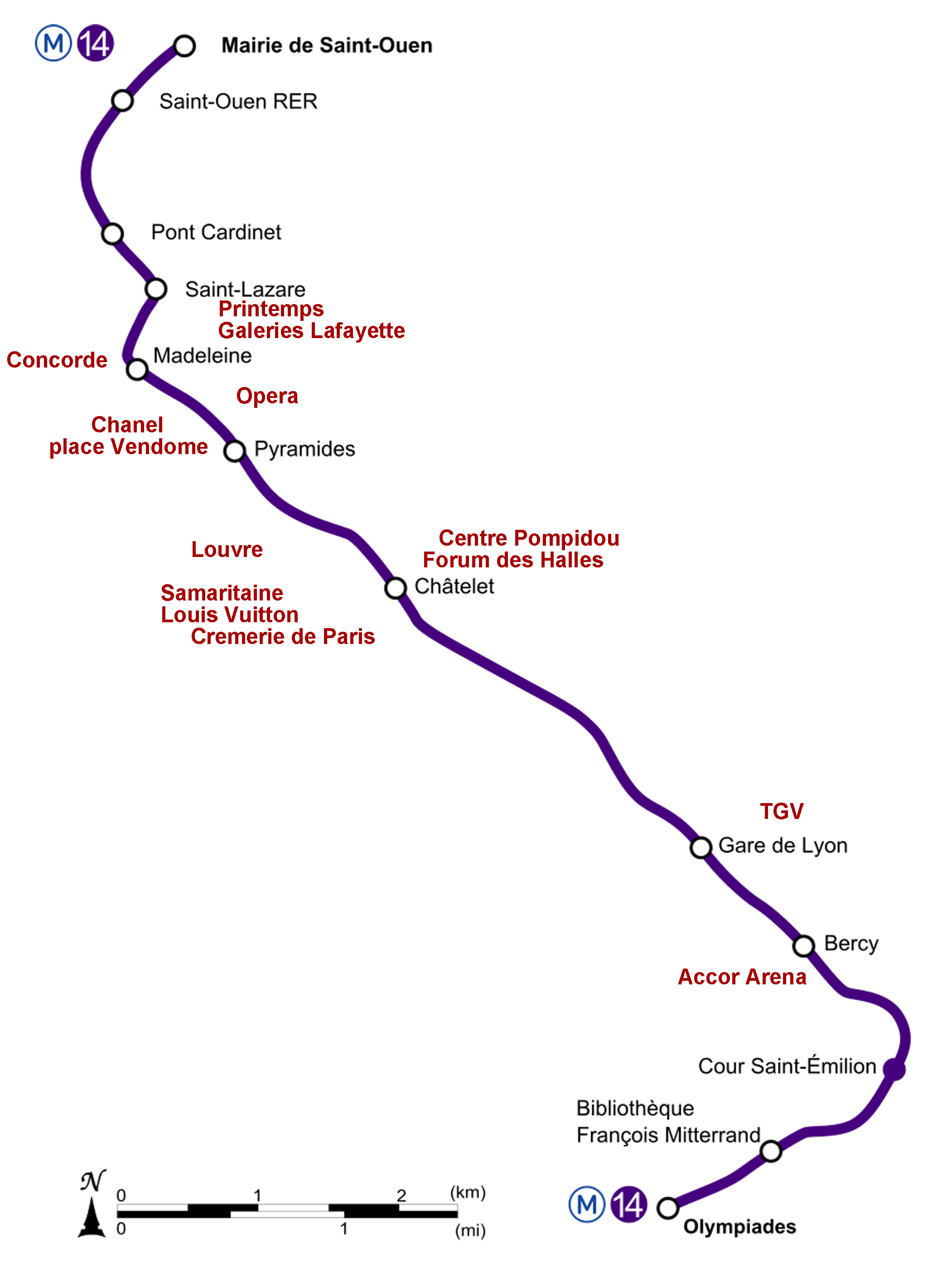 carte du M14