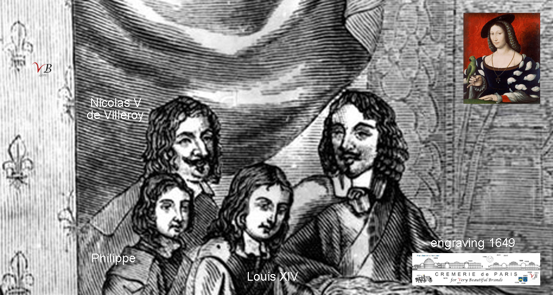 Louis XIV et Philippe d'Orleans, 2x arrière petits fils de Marguerite de Navarre Louis XIV, Philippe d'Orleans enfants