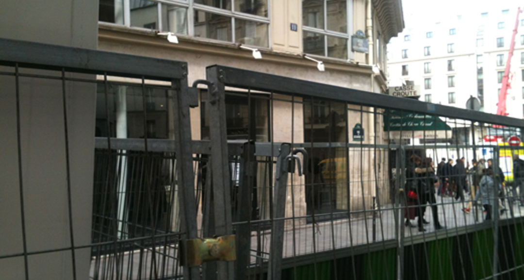 emprise de travaux Eau de Paris