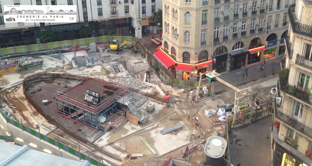 vue aerienne sur Marguerite de Navarre - en construction