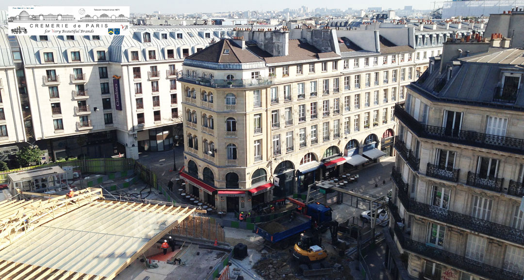 toit de la porte du coeur de Paris